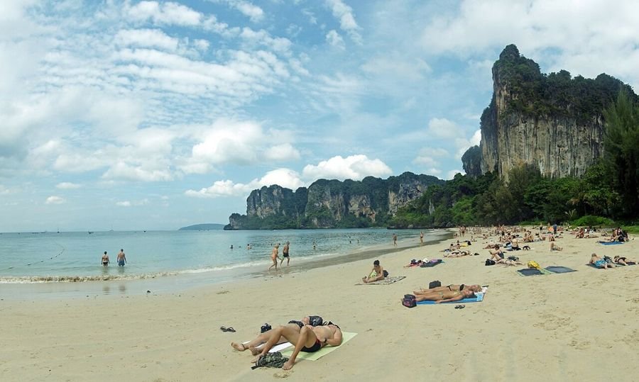 Railay West Beach, strand in Railay (Krabi), Thailand
