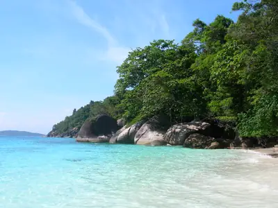 Strand op de Similan-eilanden