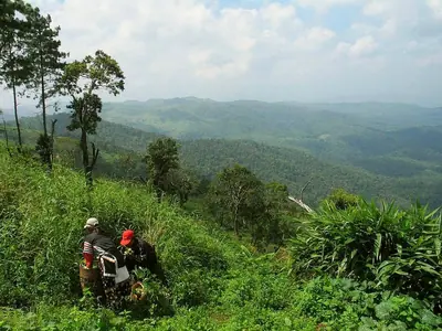 Lahu farmers in the mountains of Omkoi district, Chiang Mai province