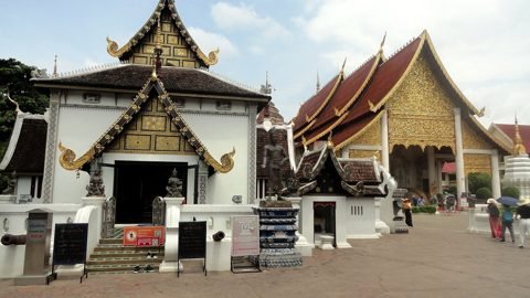 Wat Chedi Luang in Chiang Mai, locatie van het Inthakin-festival