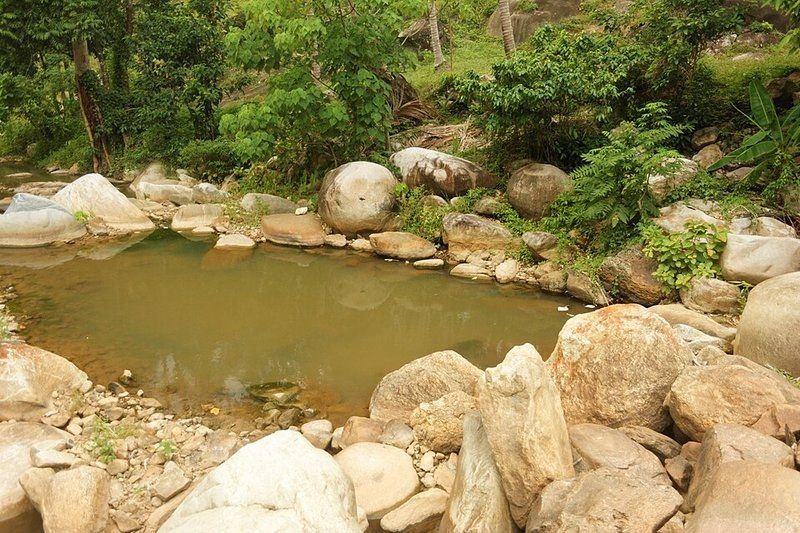 Hin Lat waterval, Surat Thani, Thailand