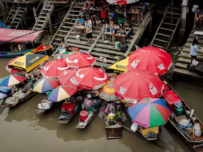 Drijvende markt Amphawa (3)