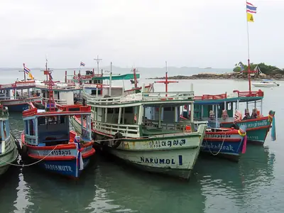 Boat transport, Koh Samet in Thailand.