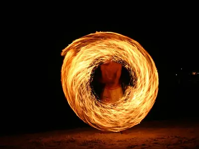 Fire dancer on Samet Island, Thailand