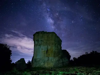 Mo Hin Khao, the hill of hugh rock formations located in the area of Phu Laen Kha National Park, Chaiyaphum Province