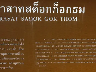 Prasat Sdok Kok Thom, Thailand