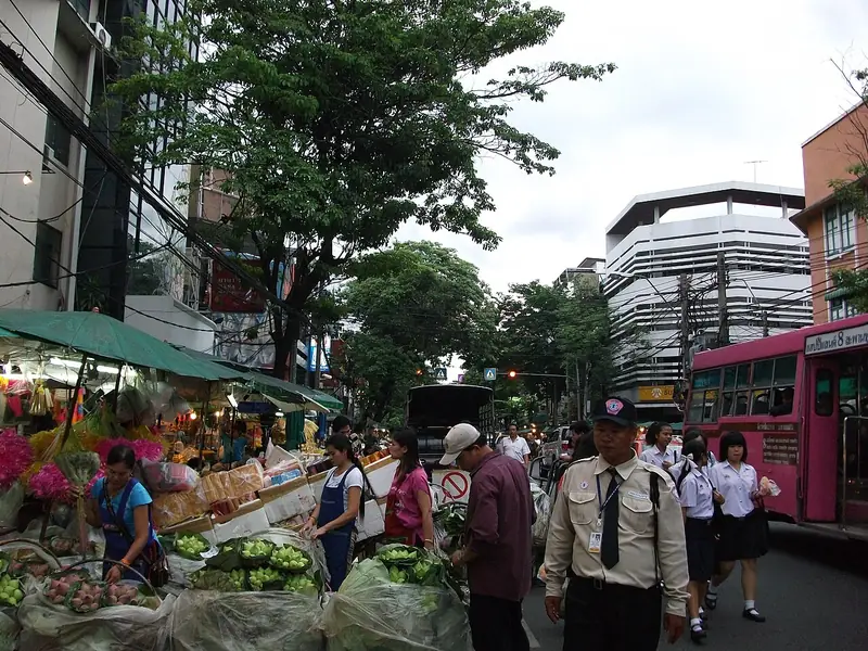 Pakklongtalad, Bangkok, Thailand.