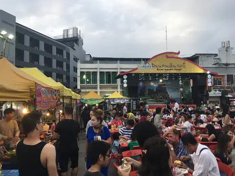 Krabi Walking Street, open during the weekend in Krabi Town.