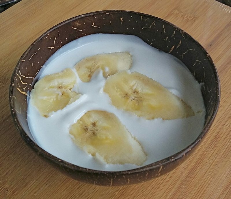 Kluai buat chi (banaan in kokosmelk) – กล้วยบวชชี (Thais gerecht)